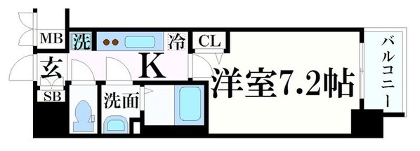 プレサンス兵庫ヴィアーレの物件間取画像